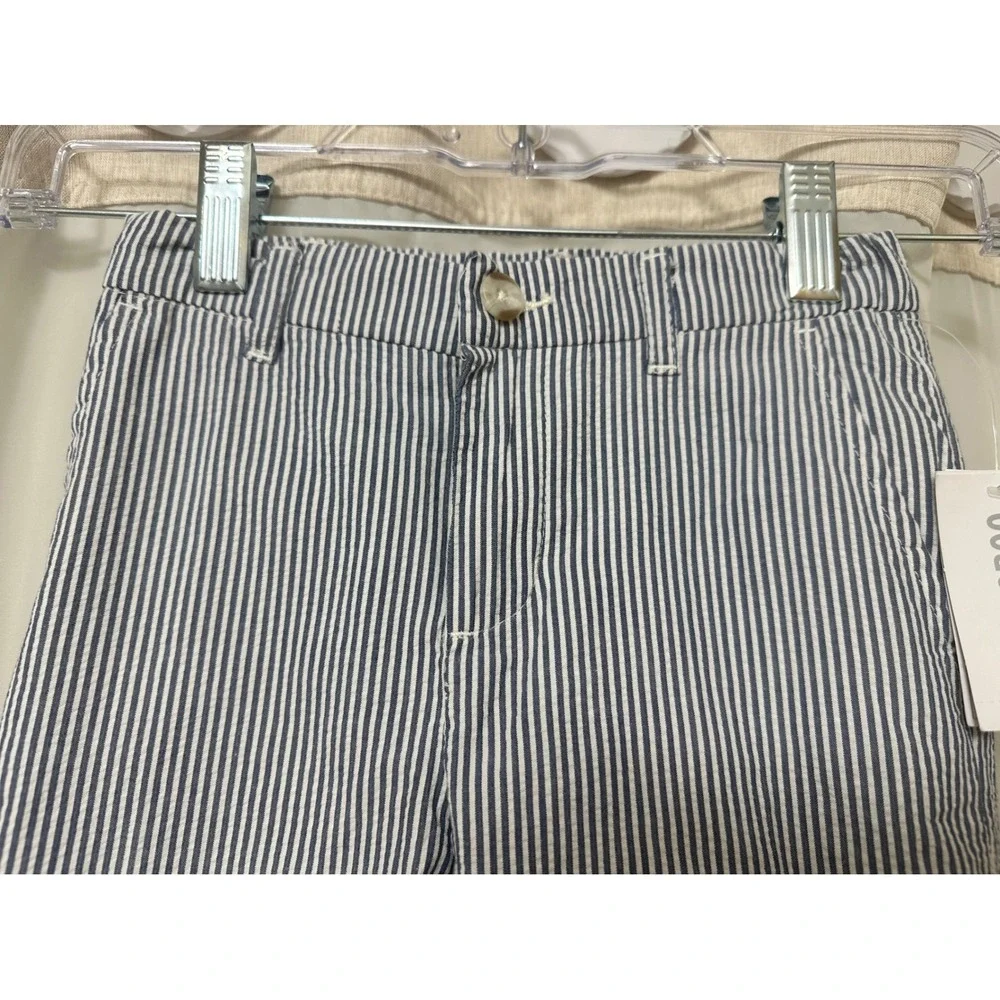 Gymboree Boys Blue White Seersucker Special Occasion Dress Pants Trousers 3T NWT